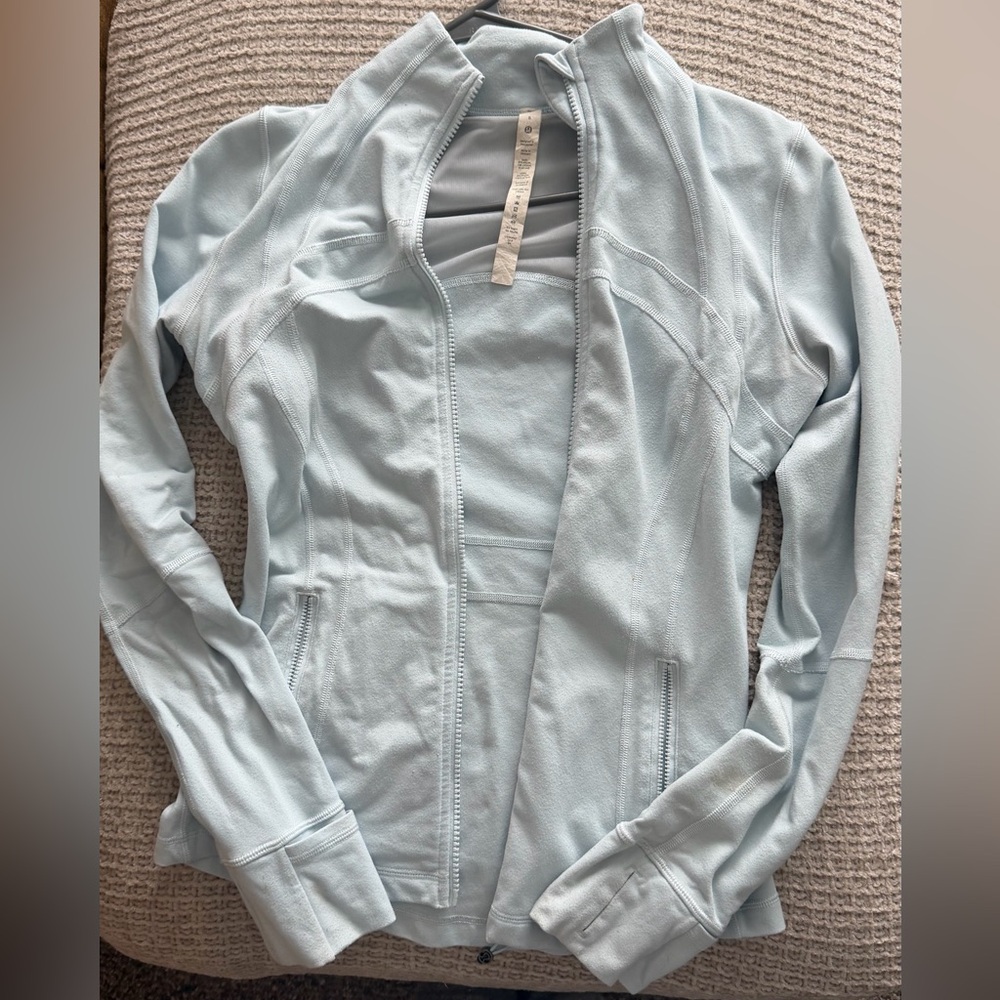 lululemon athletica Women's Pale Blue Zip-Up Jacket perfect condition